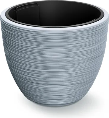 Immagine prodotto di Casaria® Vaso da Fiori 30L 40x32cm Rigato con Inserto in Plastica Resistente Vasi per Piante Fioriera da Giardino Terrazza Grigio
