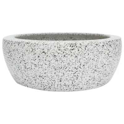 Produktbild von vidaXL Aufsatzwaschbecken Grau Rund Ø41x14 cm Keramik