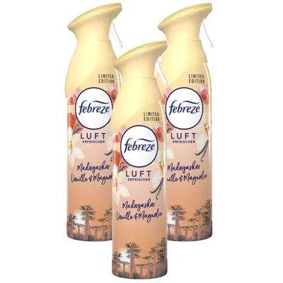 Produktbild von 3x Febreze Lufterfrischer Madagaskar, Vanille-Magnolie 300ml