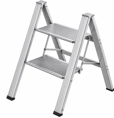Obrázok produktu pre Skladacia hliníková stolička YP-HAM-2, rozmer 61 x 45 cm, nosnosť 150 kg, strieborná farba