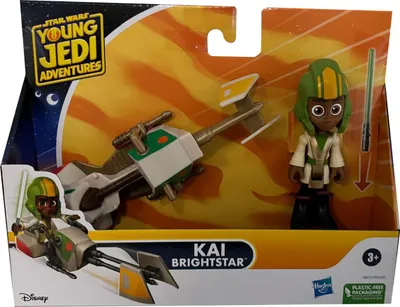 Immagine prodotto di Hasbro Star Wars Giovani Avventure Jedi Veicolo e Figura KAI