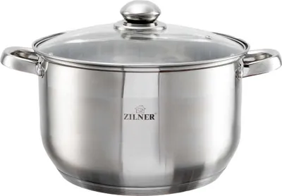Produktbild von Edelstahl Kochtopf Mit Deckel Töpf 8.2L 26Cm Zilner Zl-7308