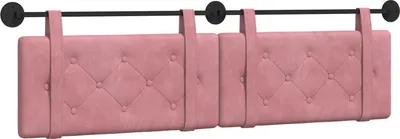 Immagine prodotto di vidaXL Testiera da appendere in velluto rosa