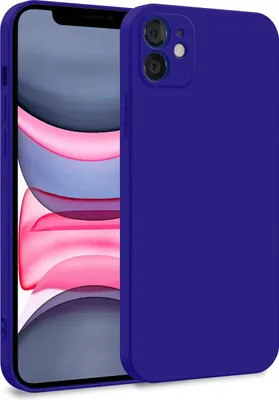 Obrázek produktu pro Pouzdro pro Apple iPhone 11 – dvouvrstvé silikonové pouzdro v tmavě fialové barvě