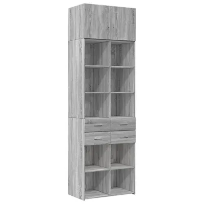 Produktbild von Hochschrank Grau Sonoma 70x42,5x225 cm Holzwerkstoff