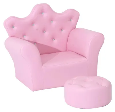 Immagine prodotto di Panca a forma di  e poggiapiedi | Colore: Rosa | Dimensioni: 40,5 x 58 x 49 cm