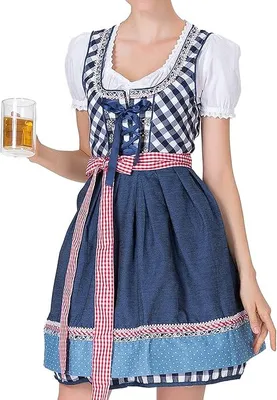Immagine prodotto di Abito tradizionale bavarese, costume da festa, dirndl, taglia XL, ideale per l'