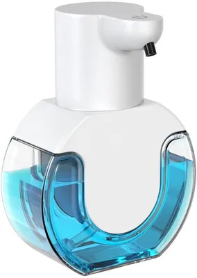 Image de Porte-savon automatique avec technologie moussante - Rechargeable - 420 ml - Blanc - Accessoires de salle de bain