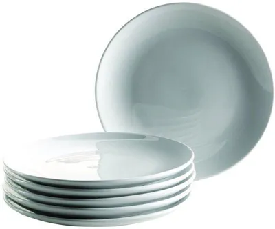 Produktbild von Weißes Porzellangeschirr für 6 Personen, 19 cm, Kolombienservice-Serie