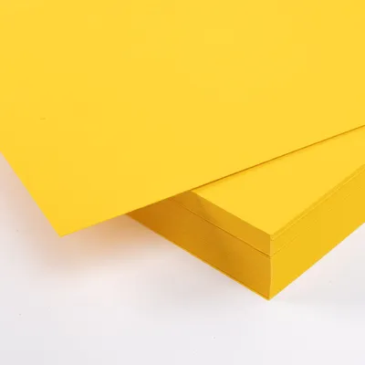 Produktbild von 50 Blatt Bastelpapier A4 Tonkarton 210 g/m² Bastelkarton - Sonnengelb