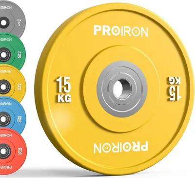 Zdjęcie produktu dla Talerze olimpijskie PROIRON 50 mm 5-25 kg z twardej gumy