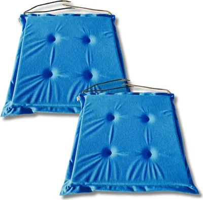 Obrázek produktu pro Sada 2 ks polštářů na židli 40x40x3 cm vzor 1331 - komfortní měkké potahy