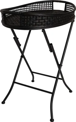 Productafbeelding van Bijzettafel Levi zwart, 55x38x62cm