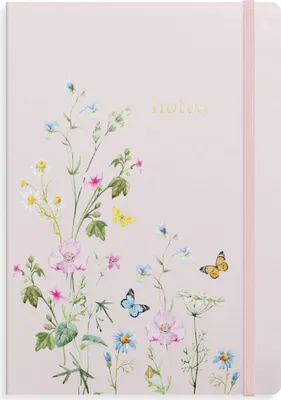 Produktbild von Burde Notizbuch Deluxe B5 Pink Meadow