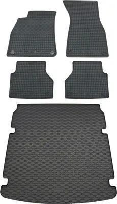 Produktbild von Rigum Gummi Fußmatten + Kofferraumwanne im Set für Audi A6 C8 + A7 C8
