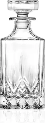 Image de RCR 51520020006 Carafe à whisky/vin Opera carrée en cristal Luxion, verre