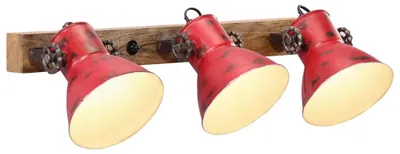 Zdjęcie produktu dla vidaXL Kinkiet 25 W czerwony 65x25 cm E27