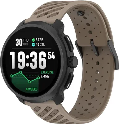 Produktbild von FFO2World 22-mm-Silikonarmband Suunto Race 2-Stil, passend für Suunto Vertical 2, 9 Peak Pro, Huawei GT 5/6, Samsung Galaxy Watch, Braun