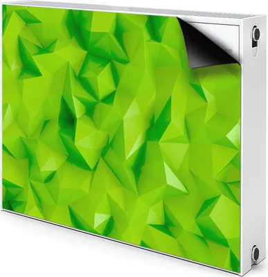 Produktbild von Magnet Radiator Magnet Mat Heizkörper Heizung Verkleidung Abdeckung 110x60 cm  - Abstraktion, grün