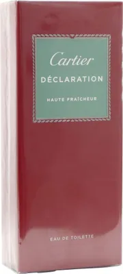 A product box for Cartier Declaration Haute Fraicheur Eau de Toilette.