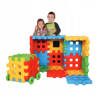 Produktbild von Klocki Edukacyjne Wafle Ogrodzenie Domek Lumarko!