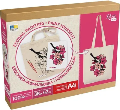 Produktbild von Maltasche „Flowers“ 38 x 42 cm – Rosa