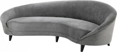Produktbild von Casa Padrino Luxus Sofa Hellgrau gebogen - Luxus Hotel Möbel