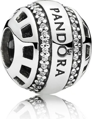 Produktbild von Pandora Charm - Pandora logo silver charm - 791753CZ