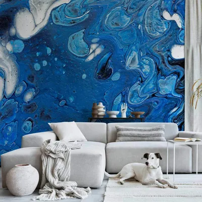Produktbild von Vlies Fototapete - Blue Stream 400x280 cm Abstrakt f-A-0743-a-a