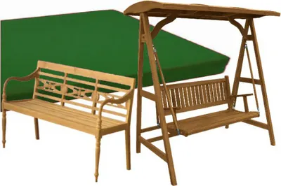 Zdjęcie produktu dla Poduszka na ławkę 120 cm x 45 cm do huśtawki Hollywood Molise i ławki ogrodowej Aoste Green