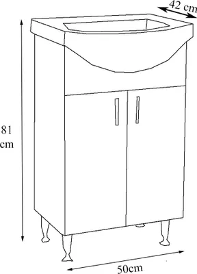 Immagine prodotto di 3 pz. Lavanderia | Armadio lavabo 55 cm | Arredo bagno con lavabo e specchietto Porte girevoli | Set completo Lisalo M