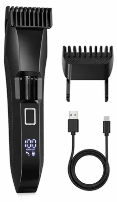 Produktbild von Akku Barttrimmer Herren, elektrischer Rasierer mit 20 Schnittlängen, USB-C Ladeanschluss, IPX7 wasserdicht, kabelloser Bartschneider für Zuhause und Reise