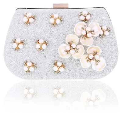 Image de Solidchoice - Pochette élégante avec perles et cristaux