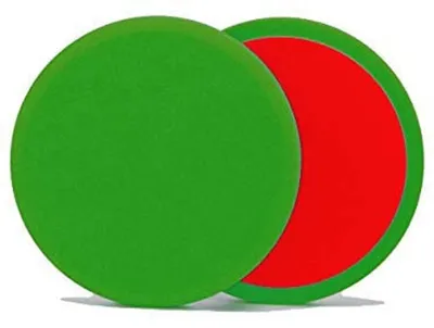 Image de ALCLEAR 5516015G : Disques de polissage plats, éponges de polissage automatiques, diamètre : 160 x 15 mm, couleur : vert, quantité : 2