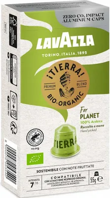Obrázek produktu pro LAVAZZA 5403213004 LAVAZZA Tierra for PlanetKaffeekapseln Arabicabohnen 55,0 g