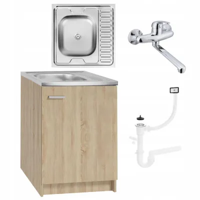 Obrázok produktu pre Stamar | kuchynská linka - 60 cm - Sonoma - drez - vysoká batéria