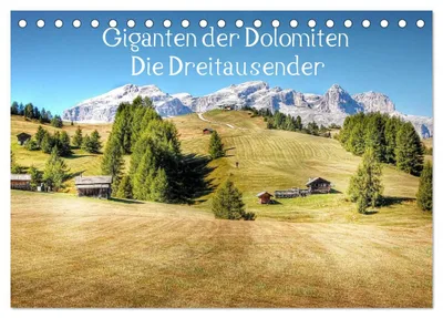 Produktbild von Giganten der Dolomiten - Die Dreitausender (Tischkalender 2027 DIN A5 quer), CALVENDO Monatskalender