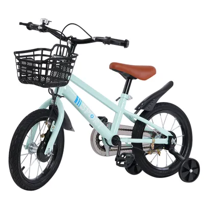 Image de Supfine Vélo enfant 16 pouces Vélo enfant avec protège-chaîne Aquamarine