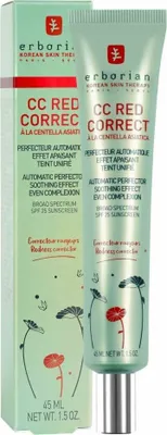 Produktbild von Erborian CC Red Correct, CC Creme, 45 ml, Alle Hauttöne, Frauen, Jeder Hauttyp, Anti-Rötung, Beruhigend