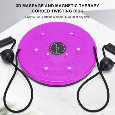 Produktbild von Figurformende Taillen-Drehscheibe, Waistwhisper-Trainingsgerät Lila; Waistwhisper Figurformende Taillen-Drehscheibe, Waistwhisper-Trainingsgerät mit Seil
