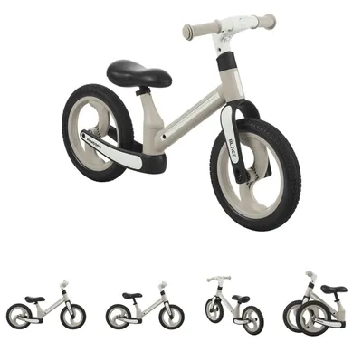 Produktbild von Kikkaboo Laufrad Blace 12 Zoll, Sitz einstellbar, Federung Vorderräder, faltbar beige