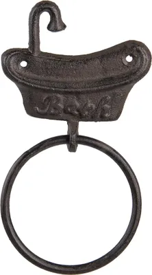 Produktbild von Clayre & Eef Handtuchhalter Badewanne 12x2x22 cm Braun Metall