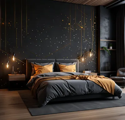 goldene Linien und Kreispunkte – Decords Wandtattoo, Produktansicht 1