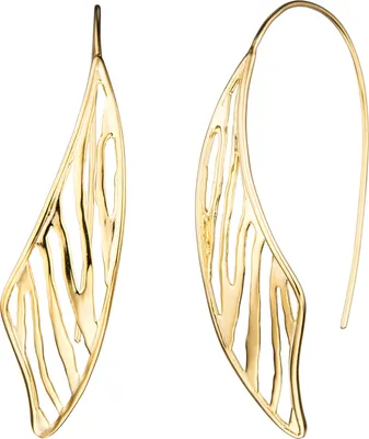Produktbild von JOBO Durchzieh-Ohrhänger 925 Sterling Silber gold vergoldet Ohrringe zum Durchziehen