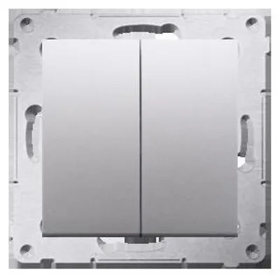 Produktbild von Kontakt-Simon DW5.01/43, Kunststoff, Silber, IP20, IP44, 250 V, 10 A, 75 mm
