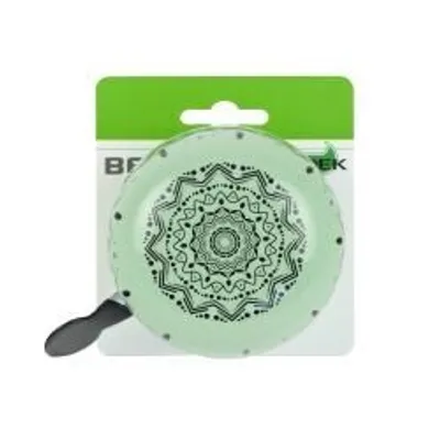 Obrázok produktu pre WIDEK 2-farebný zvonček na bicykel Mandala Green Bay, XXL Ø 80 mm, Ding Dong - hlasný a silný