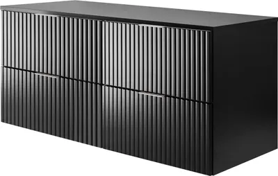 Immagine prodotto di Mobile sottolavello, nero opaco, con maniglia argentata, larghezza 120 cm