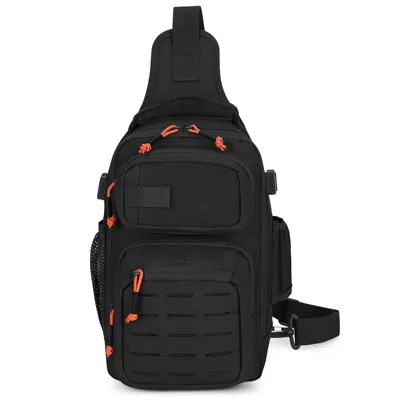 Produktbild von Militär Brusttasche Taktisch Sling Rucksack Schultertasche Umhängetasche Wasserdicht Outdoor Crossbody Daypack für Angeln