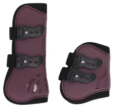 Produktbild von QHP Gamaschen-Set, Farbe:Maroon, Größe:Vollblut