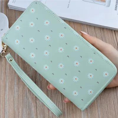 Zdjęcie produktu dla Stylowy portfel damski PO-35822 w zielonym kolorze KP35822